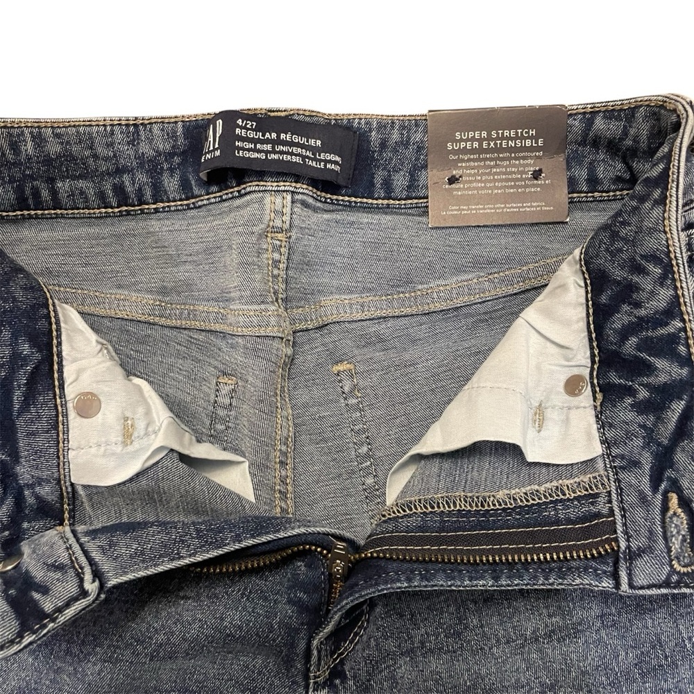 GAP Women's Skinny Jeans in Distressed Blue W27 L27 Regular - Picture 7 of 11